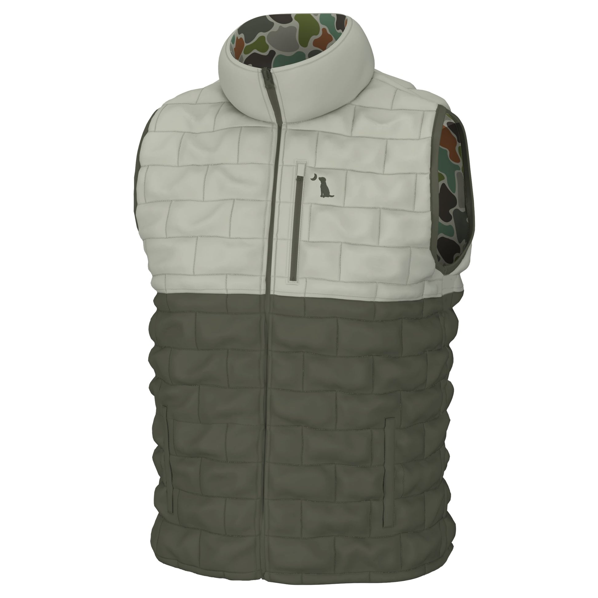 Local Boy Duck Down Vest - Forest Camo - Mercantile213