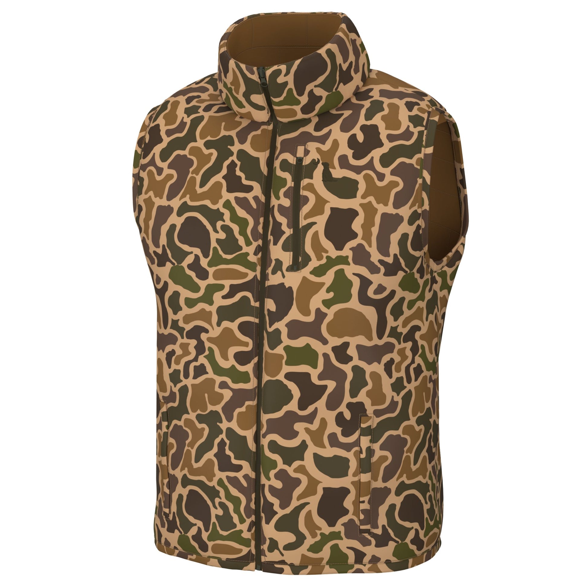 Local Boy Duck Down Vest - Old School Camo - Mercantile213