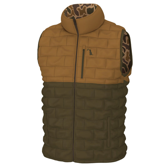 Local Boy Duck Down Vest - Old School Camo - Mercantile213