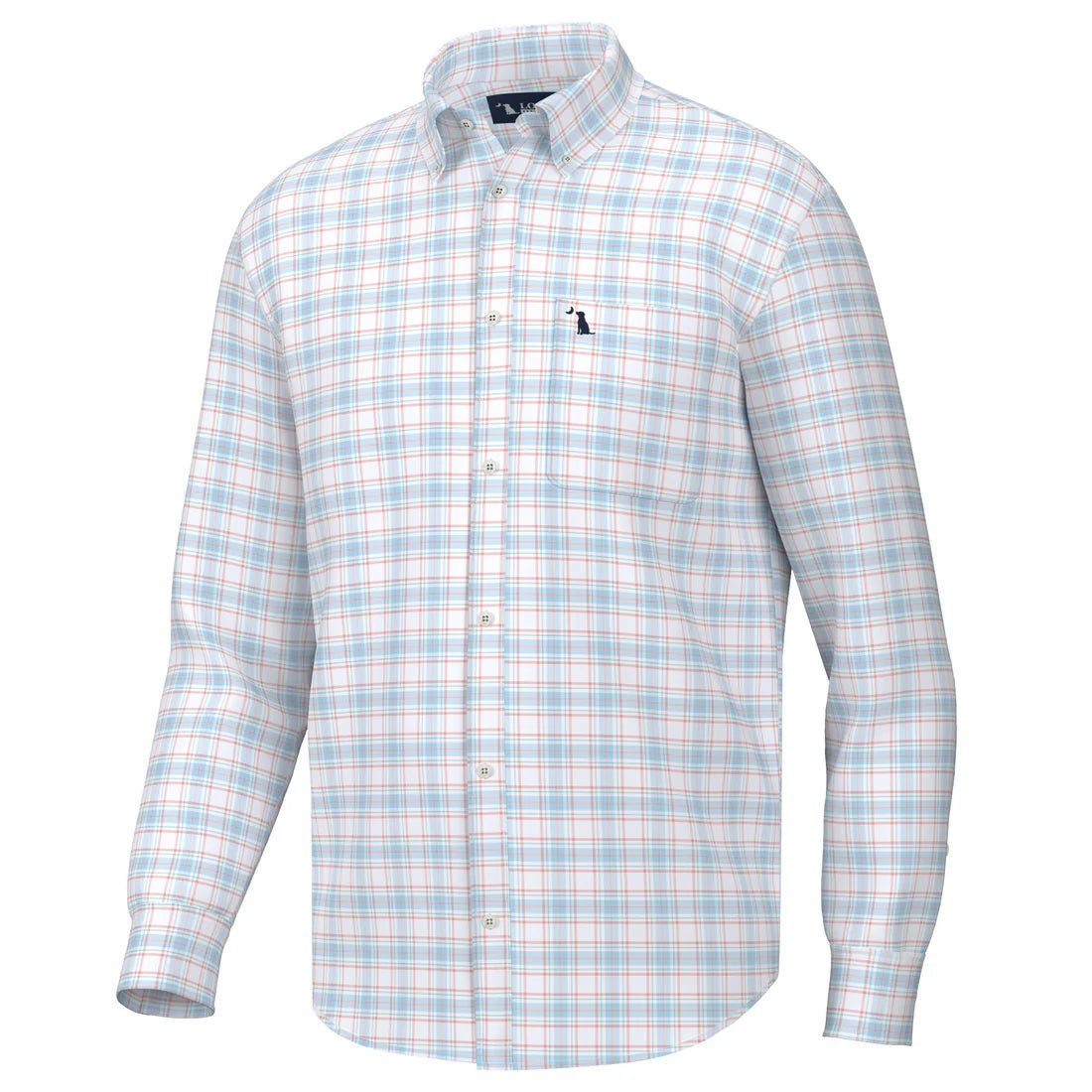 Local Boy Evans Dress Shirt - Coral/Light Blue/Mint - Mercantile213