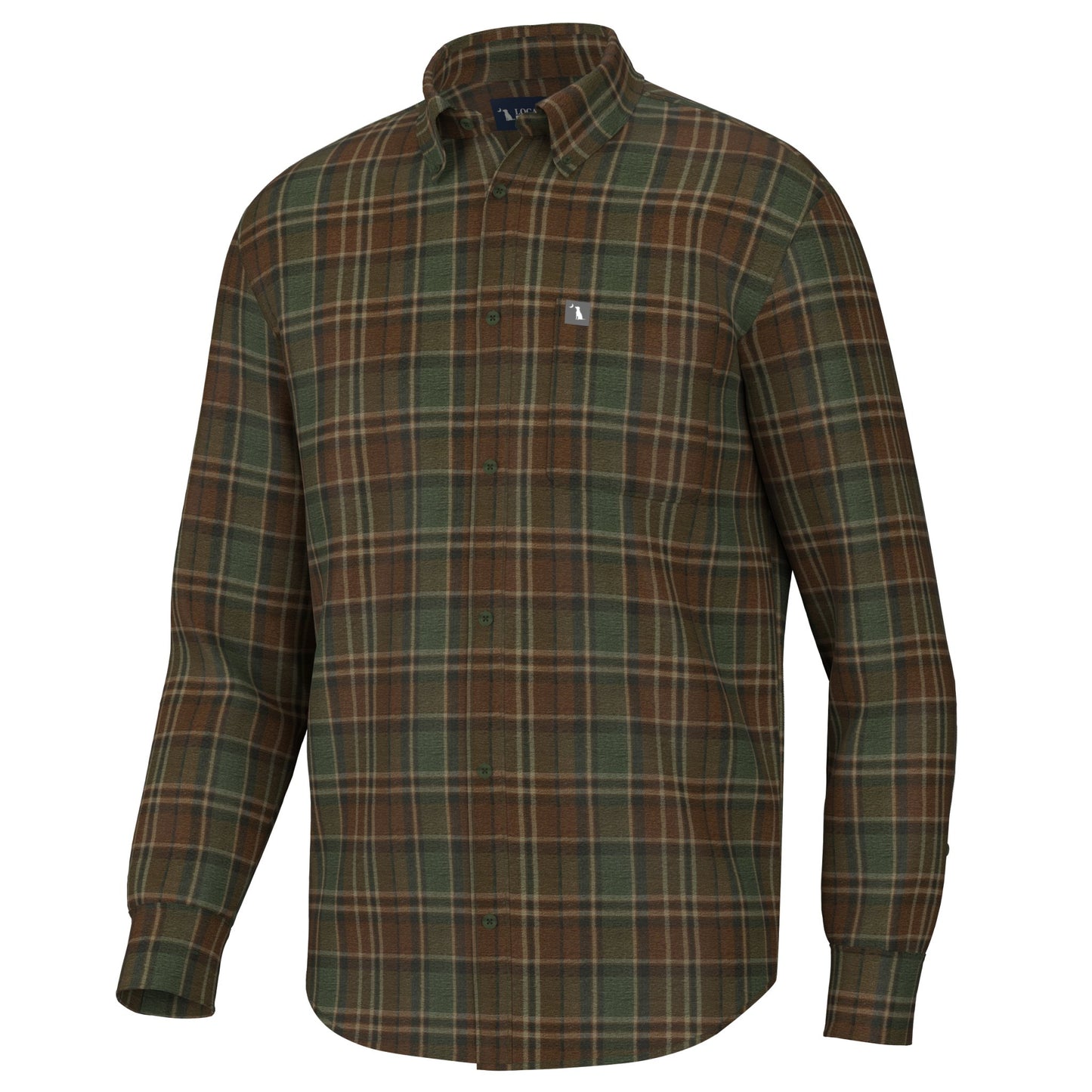 Local Boy Frazer Stretch Flannel Shirt - RGB - Mercantile213