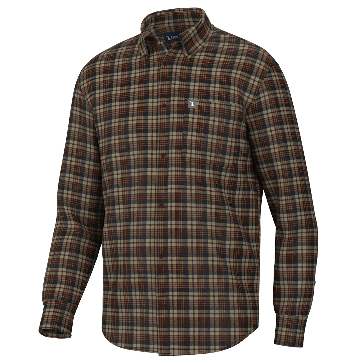 Local Boy Grange Stretch Flannel Shirt - RNY - Mercantile213