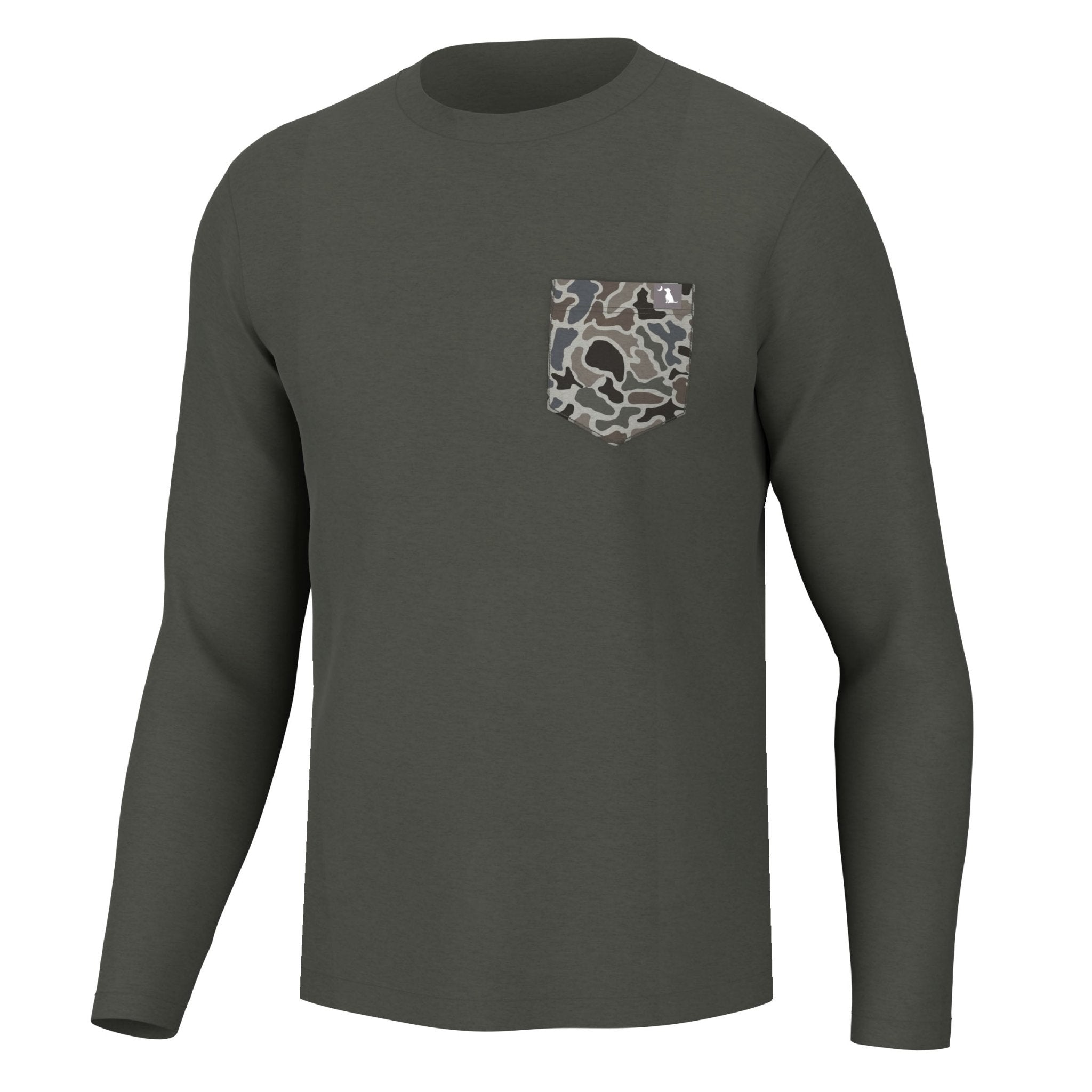 Local Boy Heather Blend LS Crew - MUD - Mercantile213