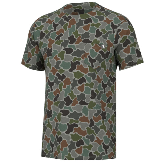 Local Boy Heather Blend SS Crewneck - Forest Camo - Mercantile213