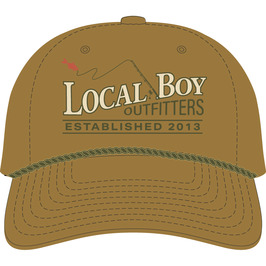 Local Boy High Crown Rope Hat - Tight Lines - Mercantile213
