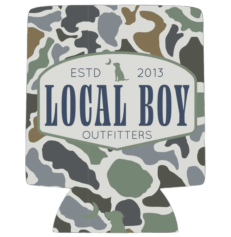 Local Boy Koozie - Printed Homegrown Badge - Mercantile213