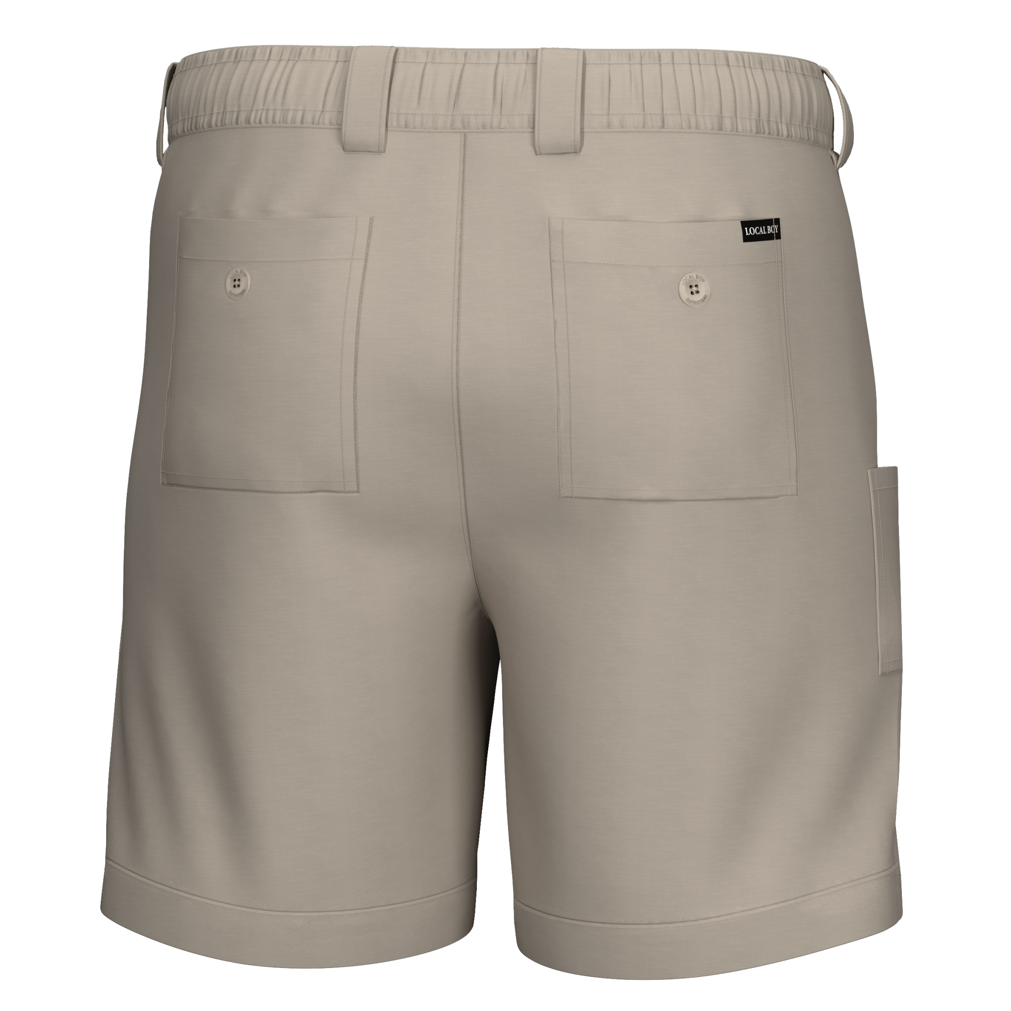Local Boy Men's Chum Shorts - Khaki - Mercantile213