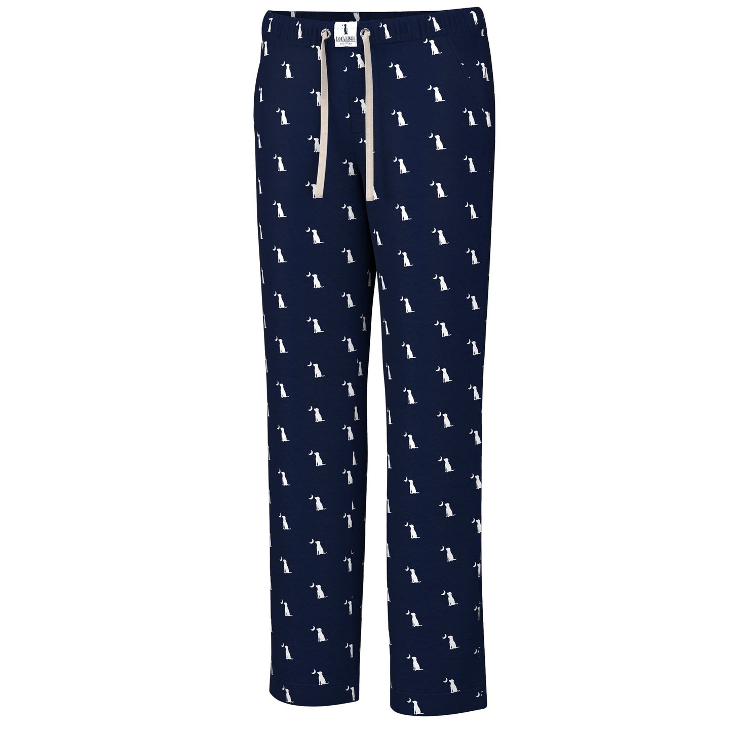 Local Boy Navy Dog & Moon Pajama Pants - Mercantile213