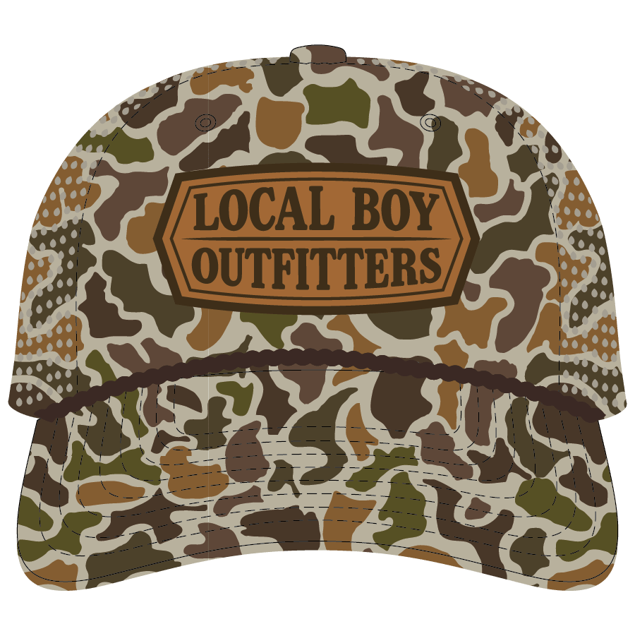 Local Boy Perforated Rope Hat - Leather Crest - LCV - Mercantile213
