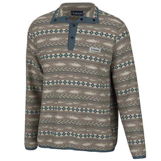 Local Boy Printed Quarter Snap Pullover - FAZ - Mercantile213