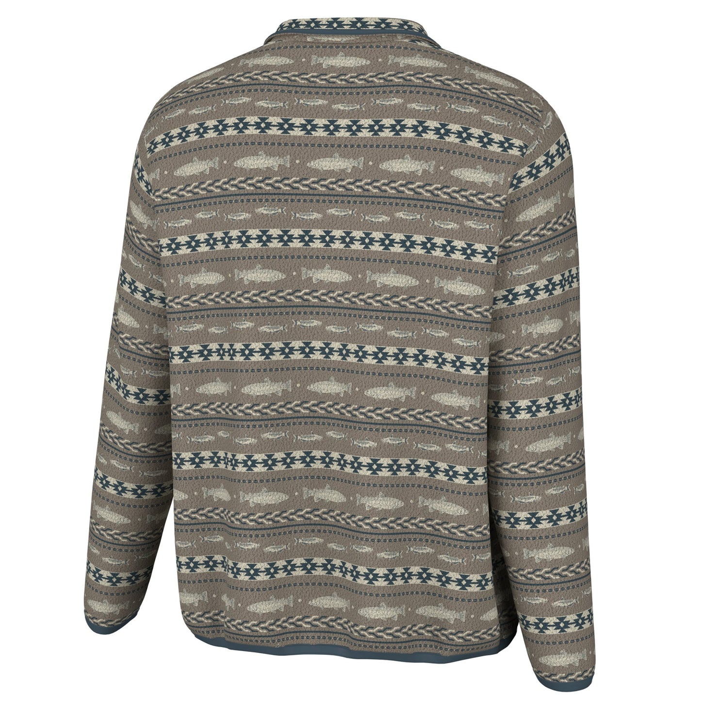 Local Boy Printed Quarter Snap Pullover - FAZ - Mercantile213