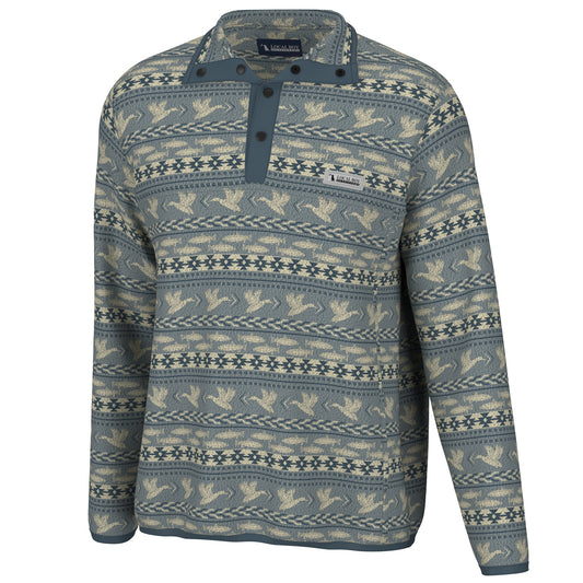 Local Boy Printed Quarter Snap Pullover - FDA - Mercantile213