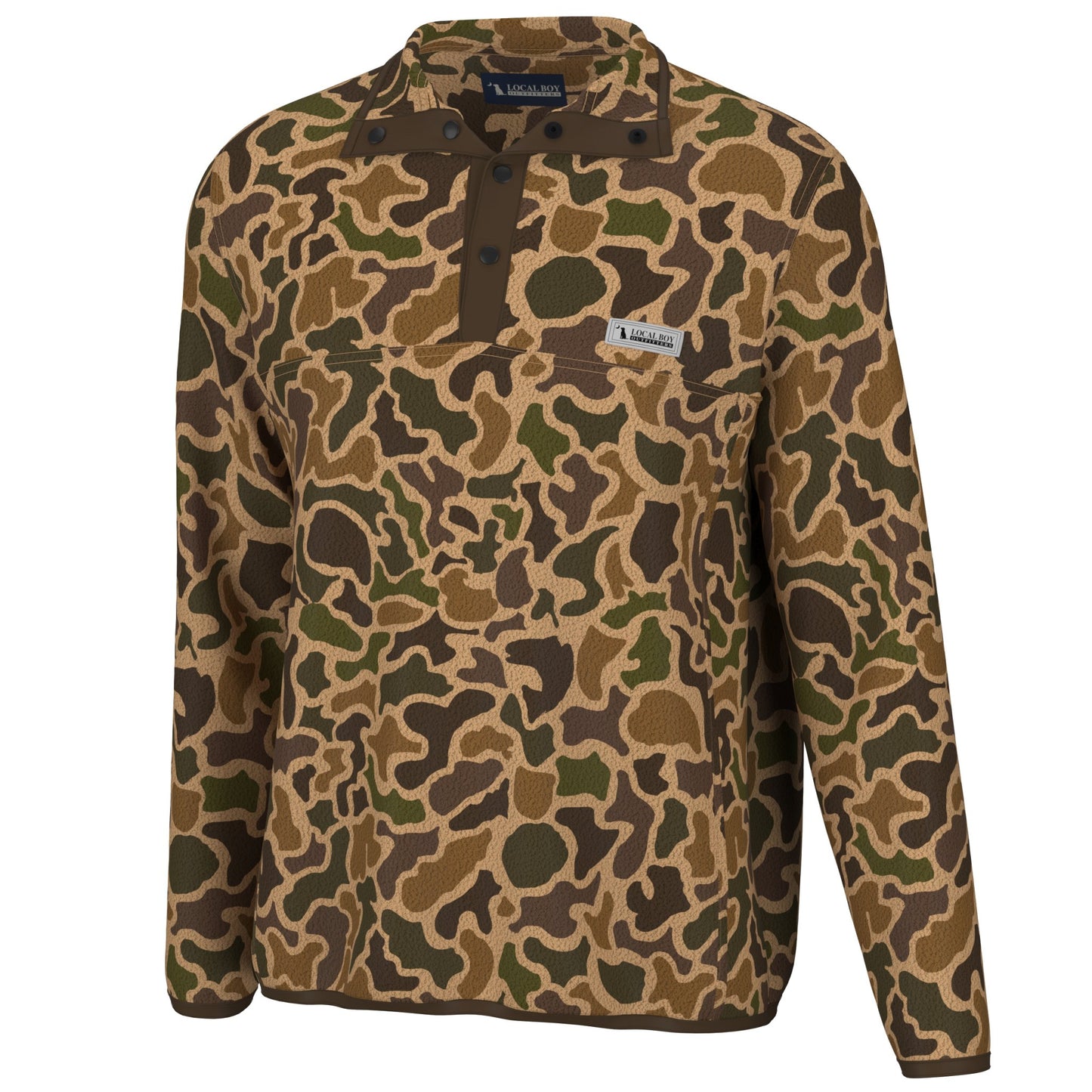 Local Boy Printed Quarter Snap Pullover - OSC - Mercantile213