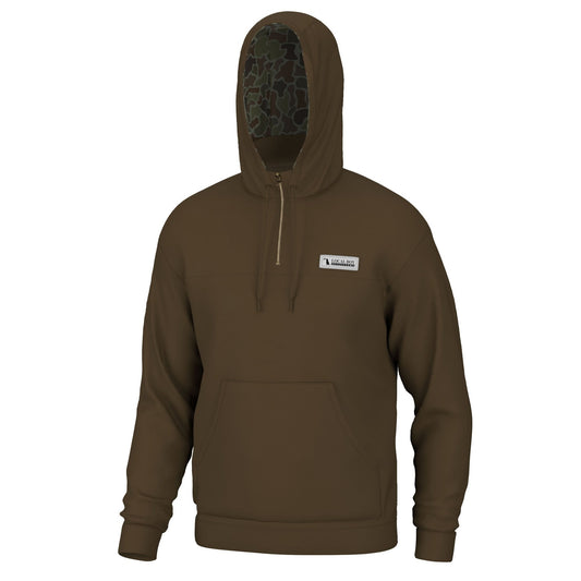 Local Boy Quarter Zip Hoodie - BRN - Mercantile213