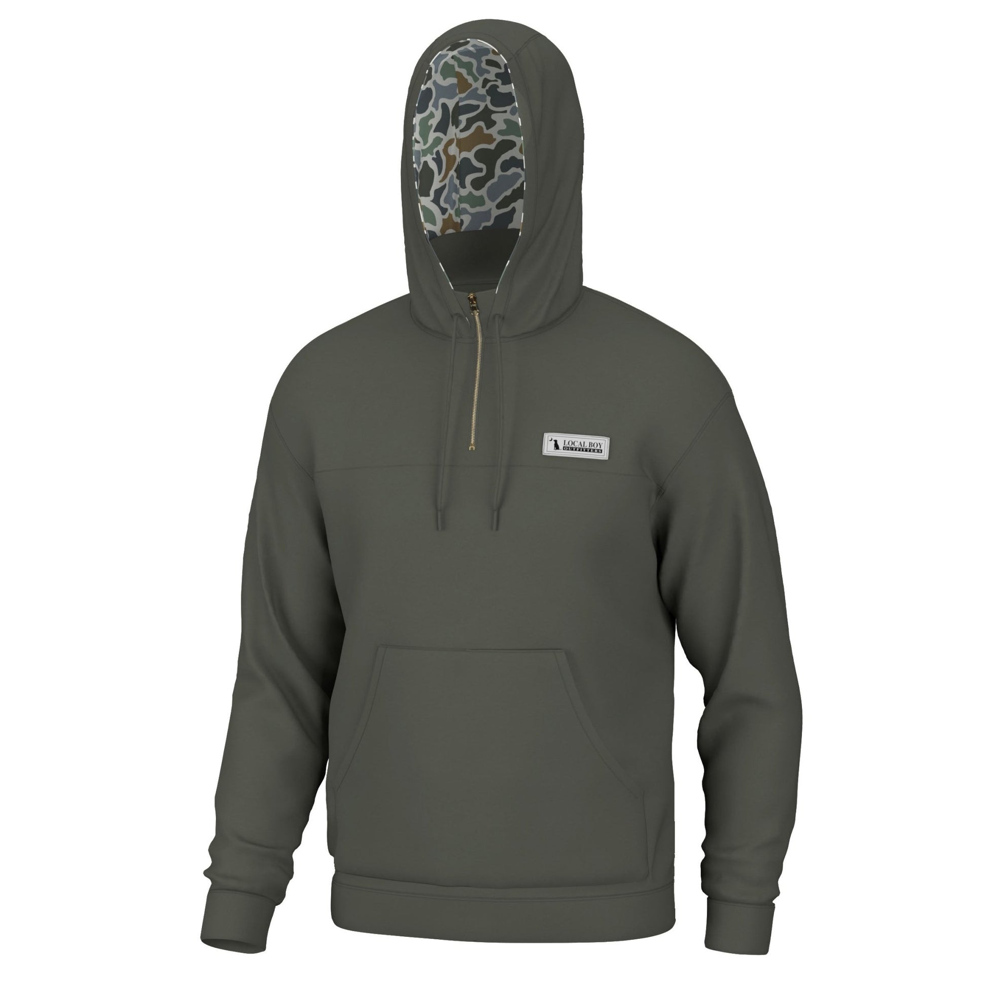 Local Boy Quarter Zip Hoodie - OLV - Mercantile213