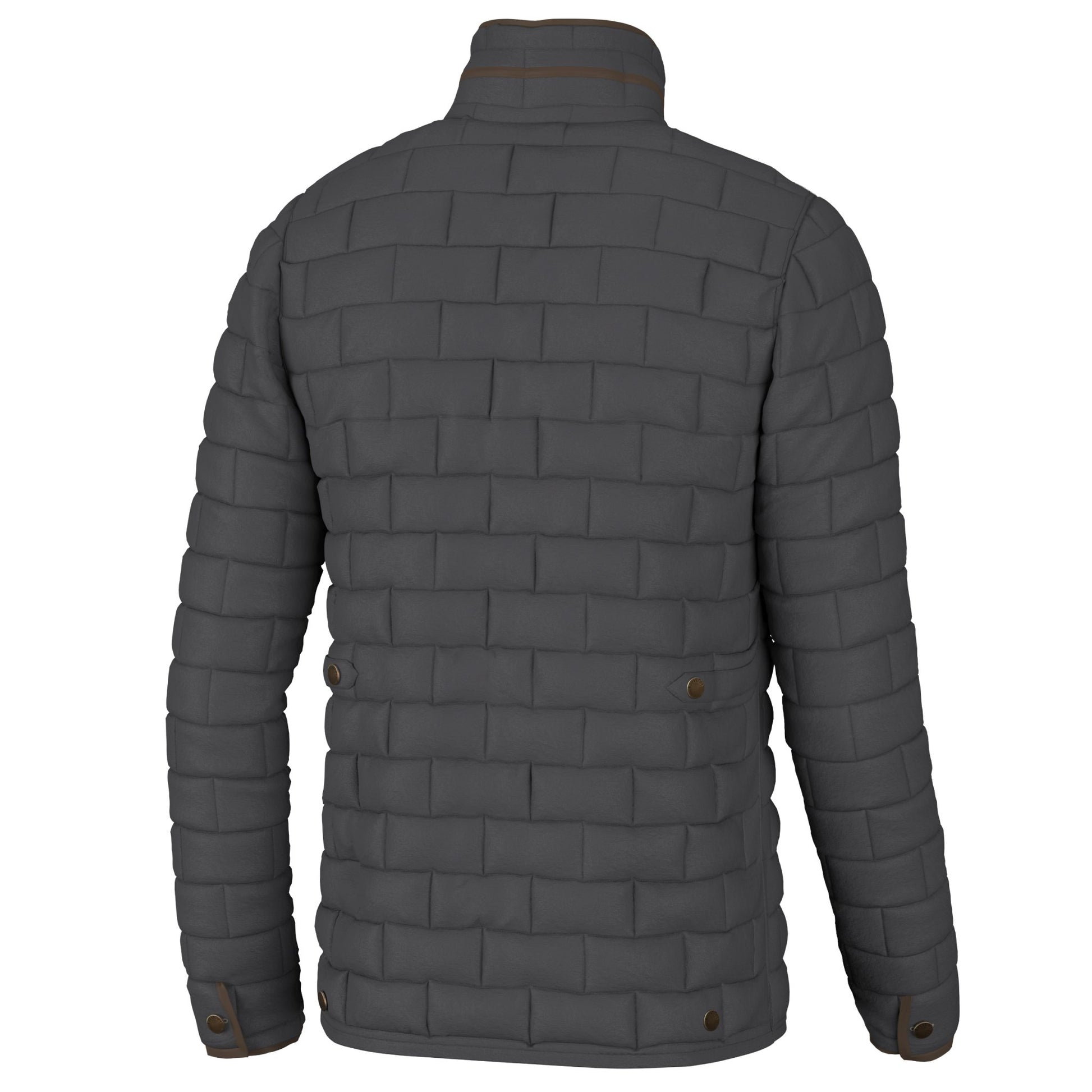 Local Boy Quilted Brick Jacket - Charcoal - Mercantile213