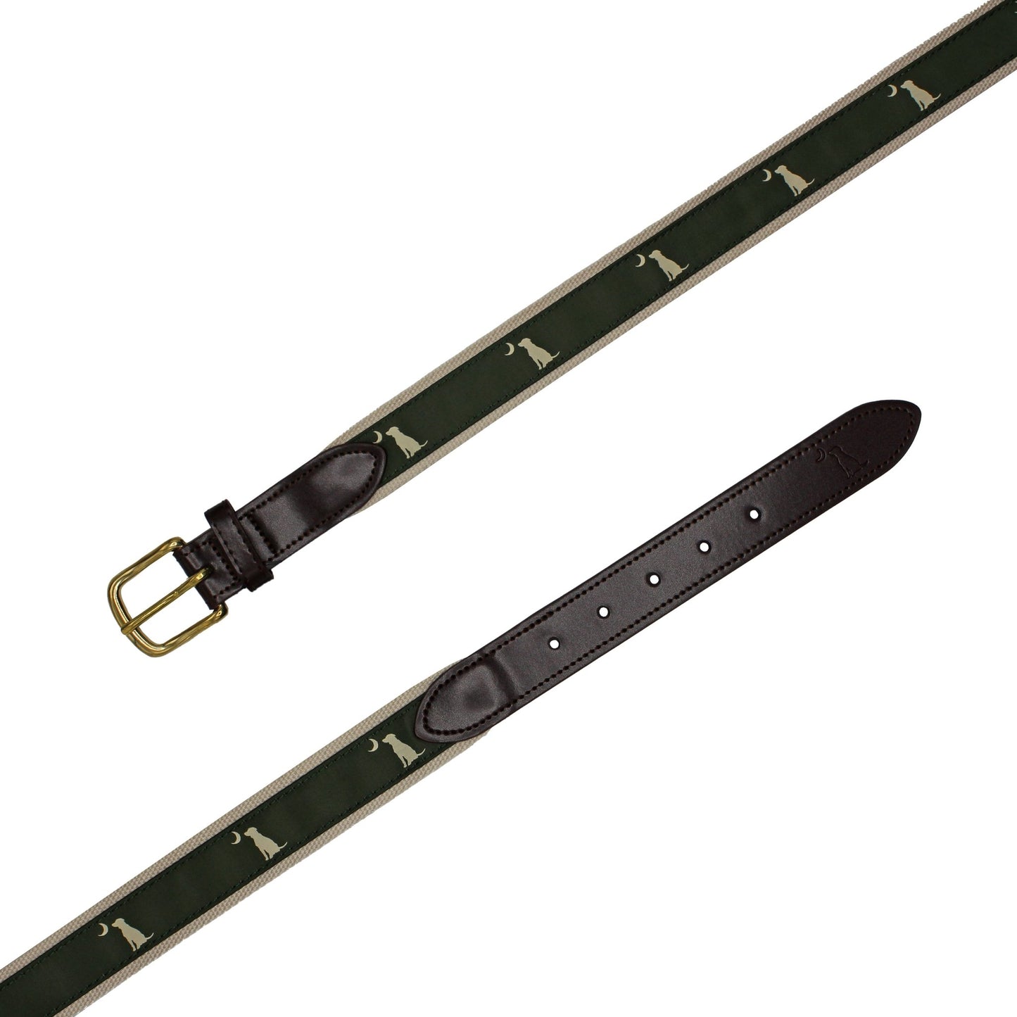 Local Boy Ribbon Belt - Olive Dog and Moon - Mercantile213