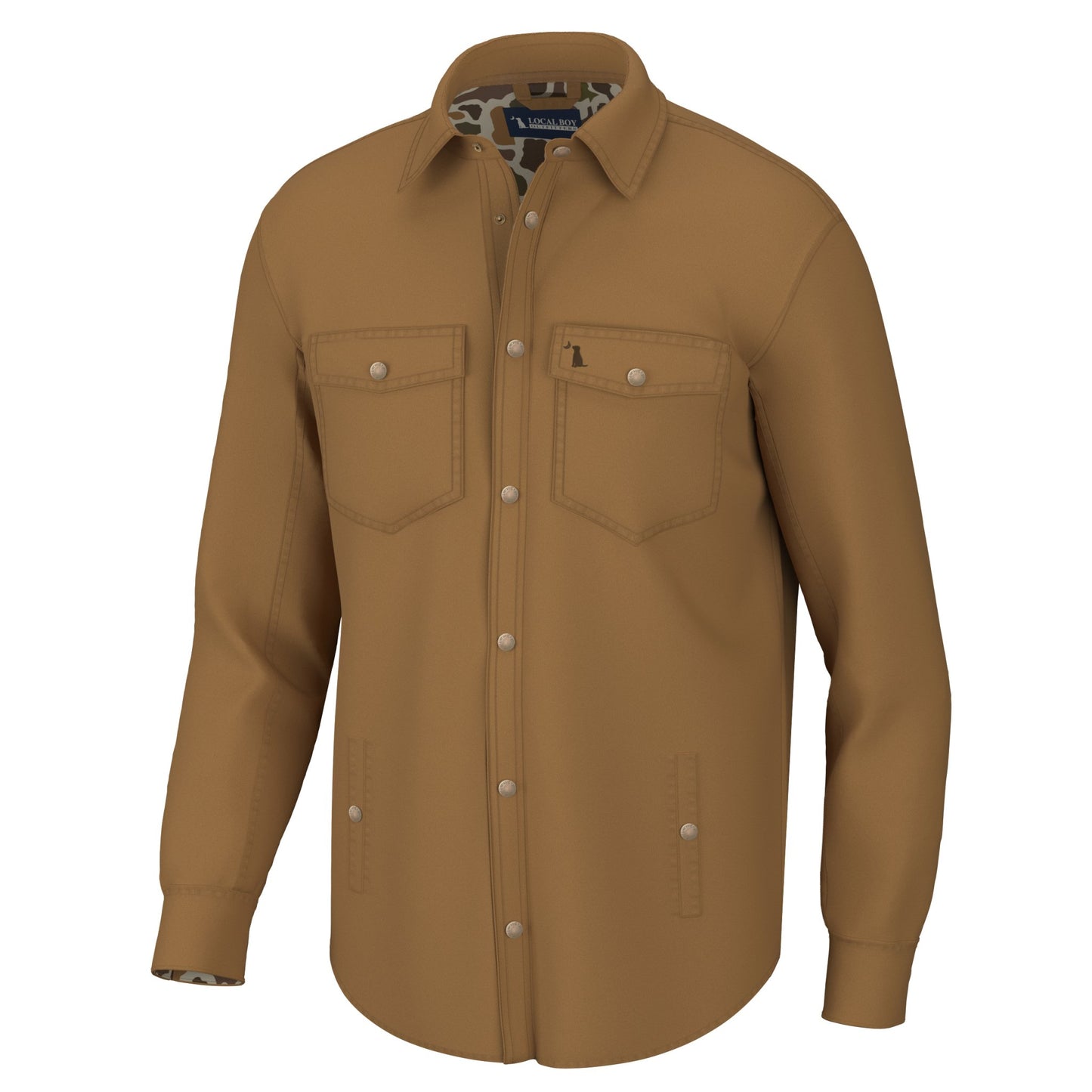 Local Boy Sportsman Shacket - Rustic Oak OSC - Mercantile213