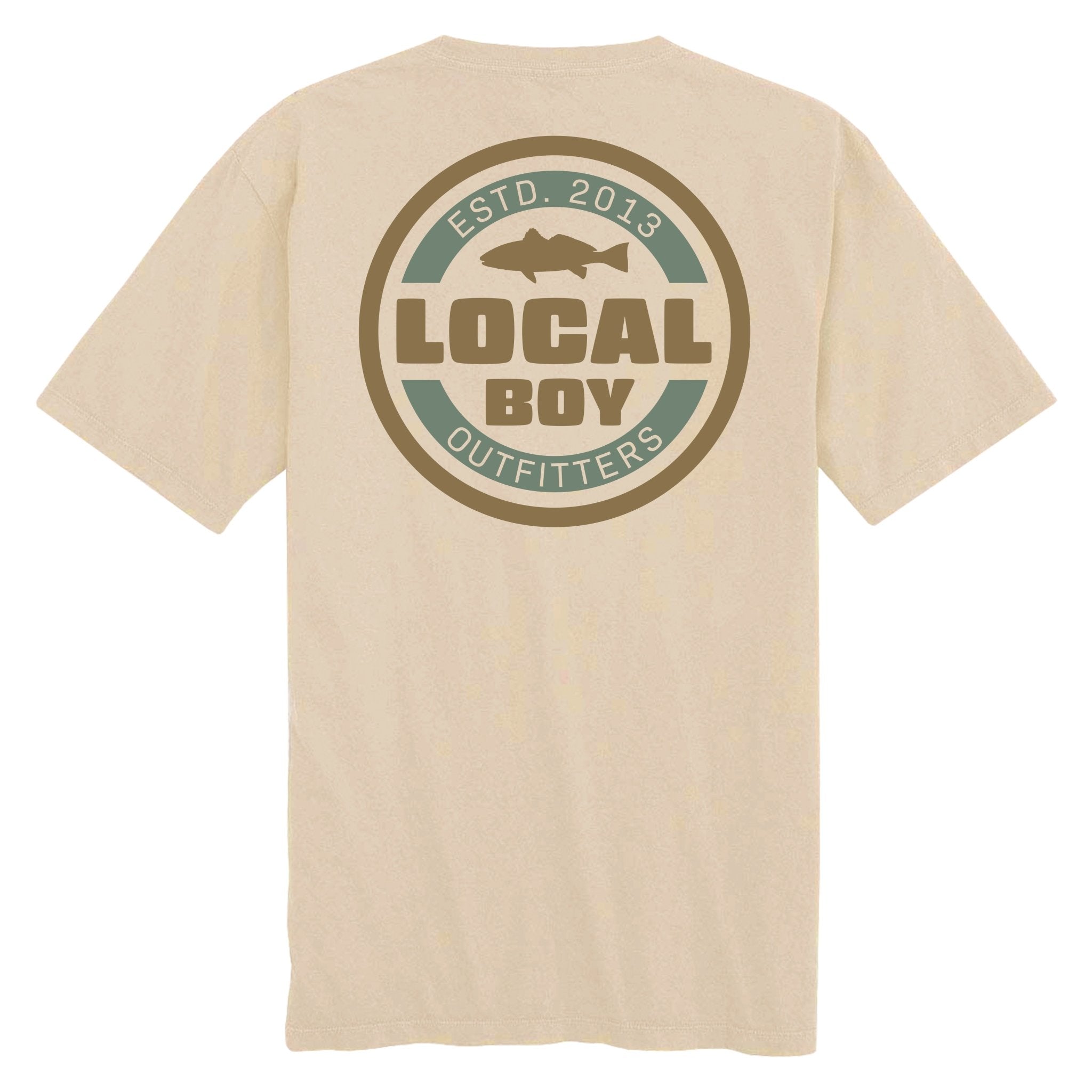 Local Boy Tee - Classic Red - Latte - Mercantile213