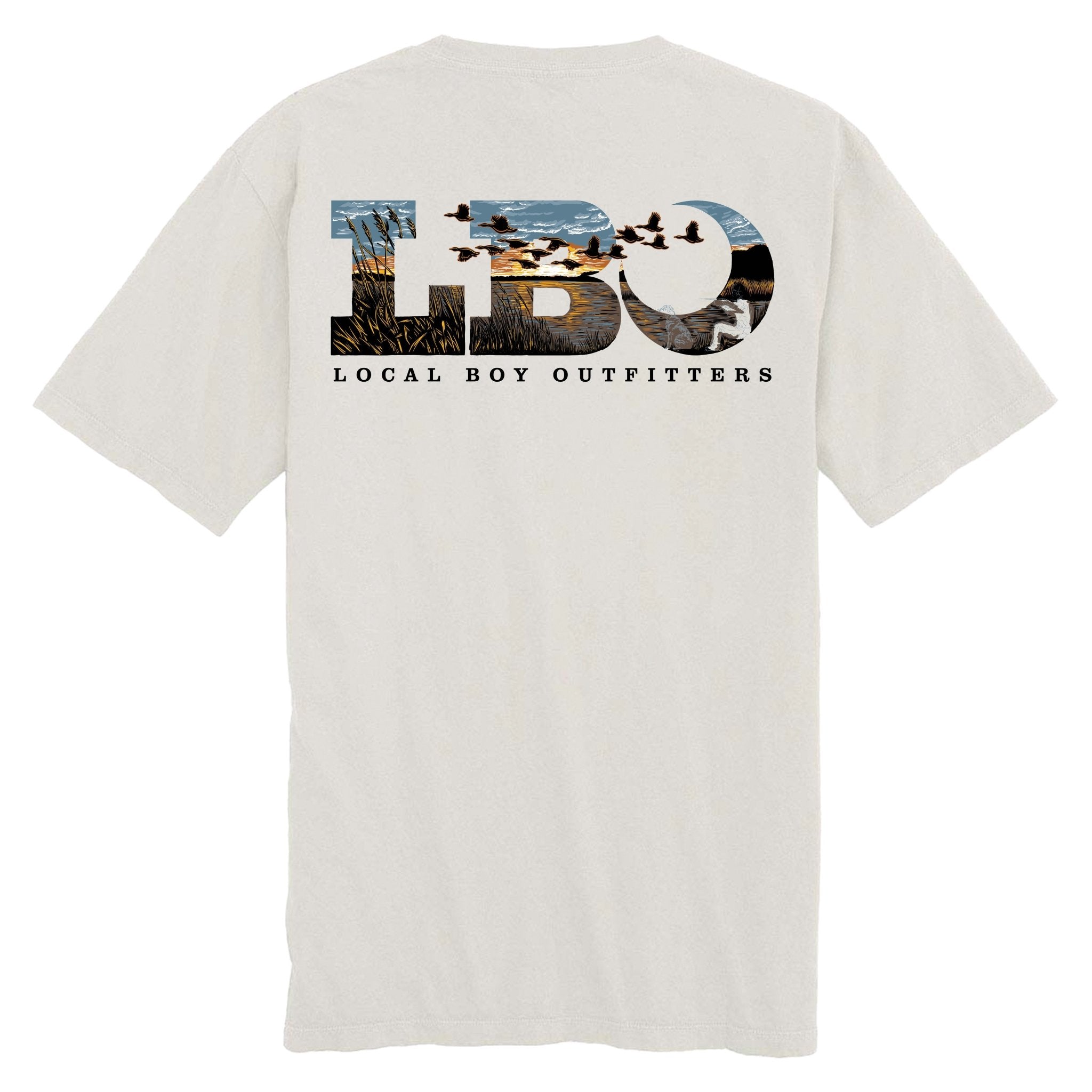 Local Boy Tee - LBO Marsh Scene - SIL - Mercantile213