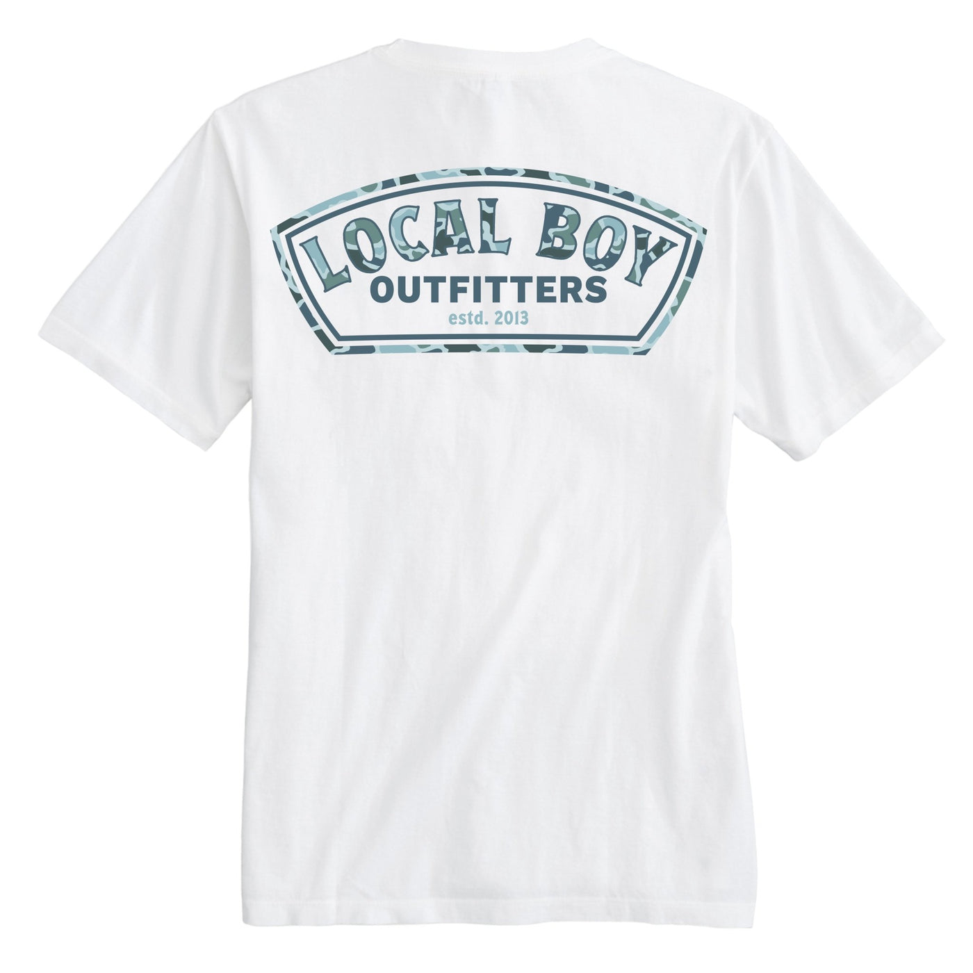 Local Boy Tee - Localflage Lagoon Label - WHT - Mercantile213
