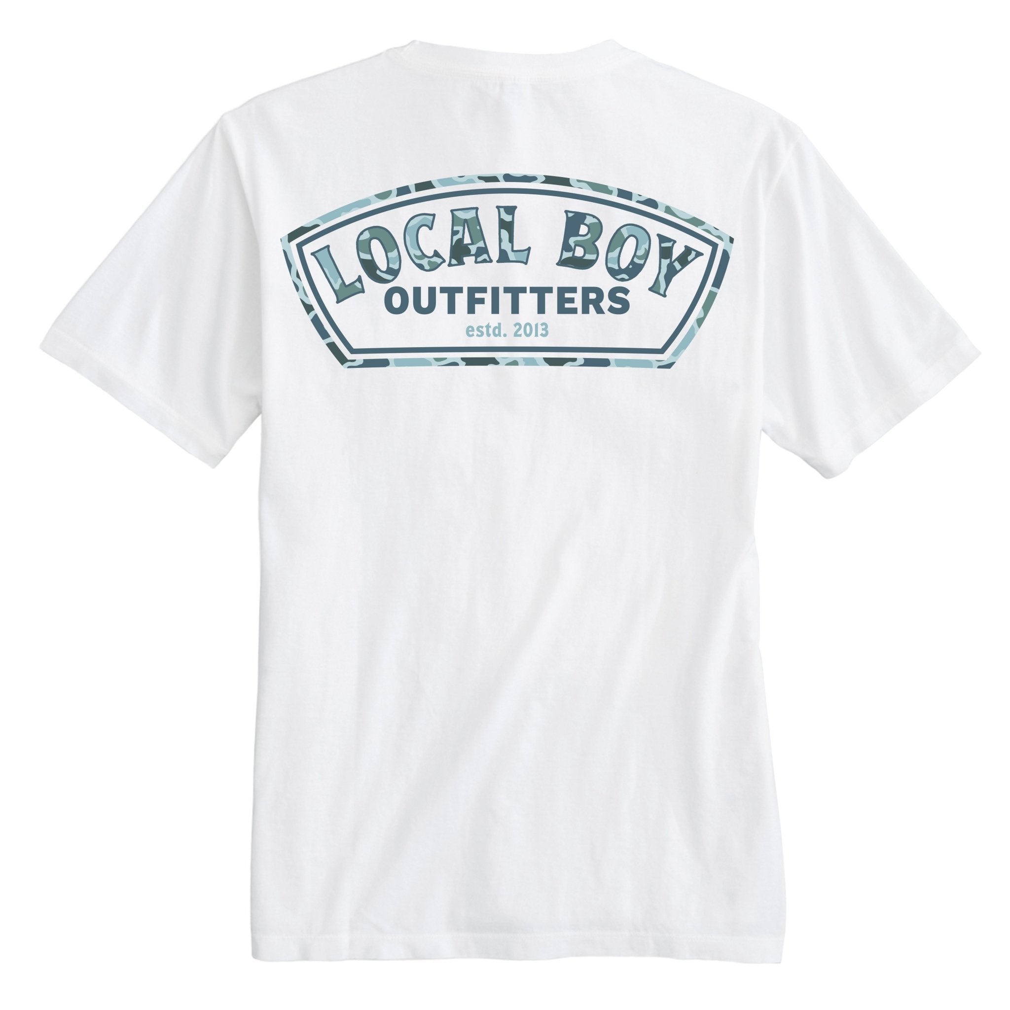 Local Boy Tee - Localflage Lagoon Label - WHT - Mercantile213