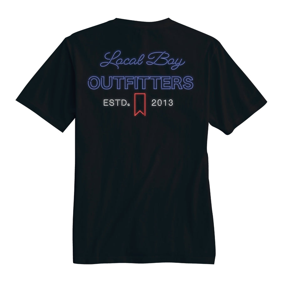 Local Boy Tee- Neon Mich- BLK - Mercantile213