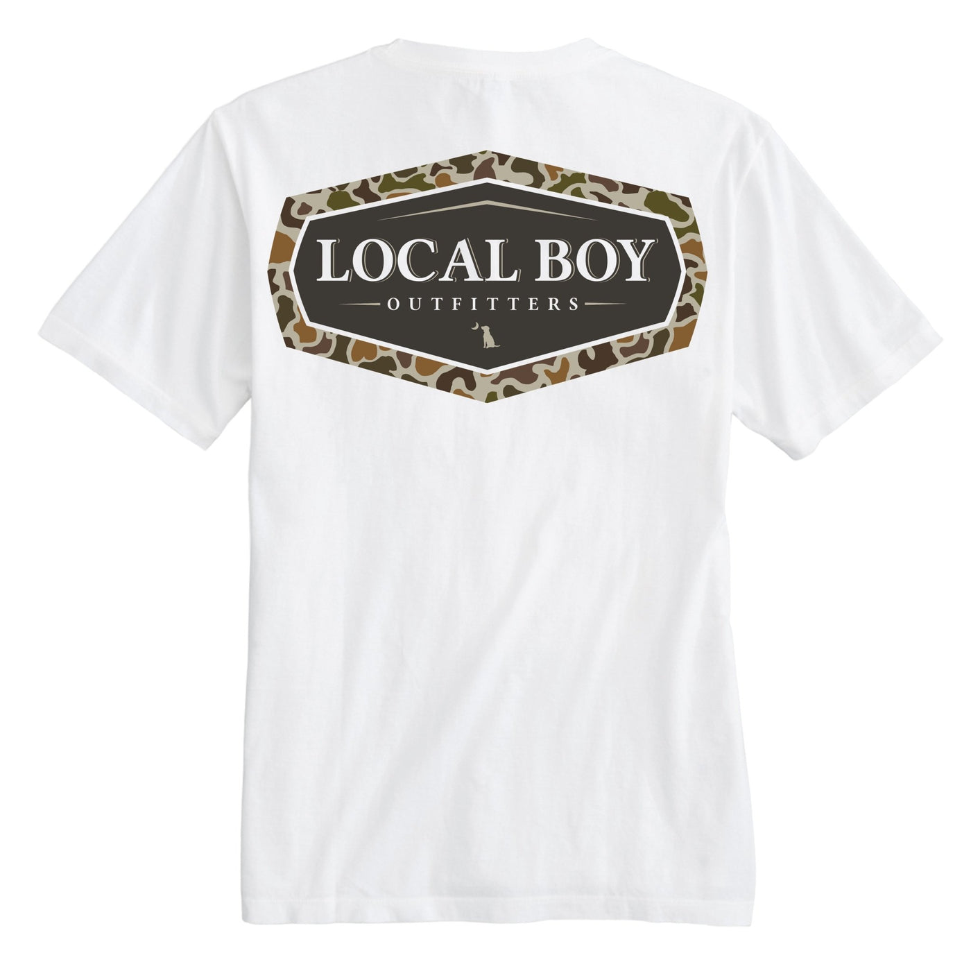 Local Boy Tee - VIntage Emblem - WHT - Mercantile213