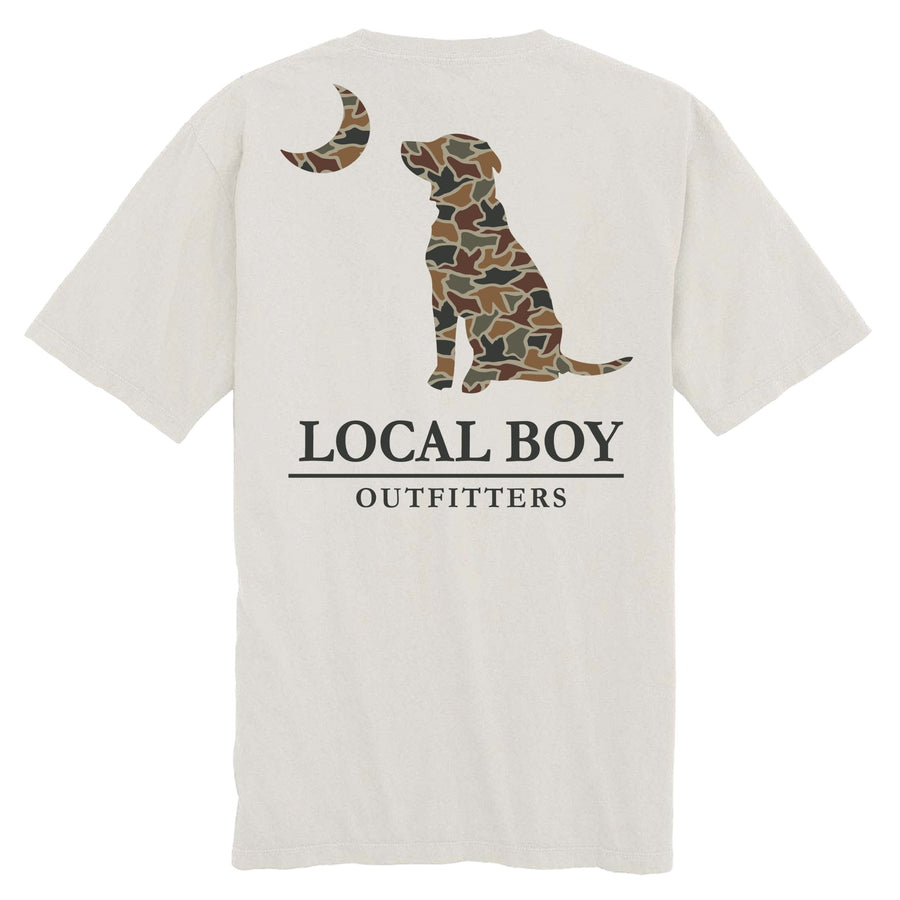 Local Boy Toddler Tee - Duck Camo Dog & Moon - Mercantile213