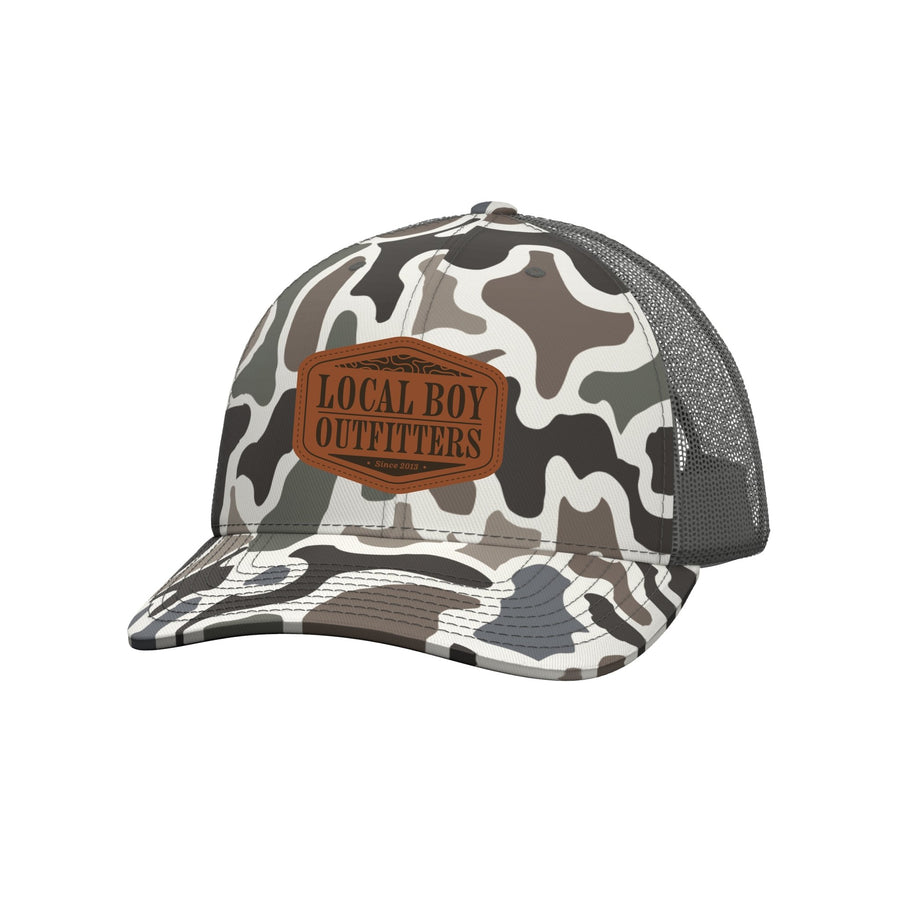 Local Boy Trucker Hat - TOPO Leather Patch - LCF - Mercantile213