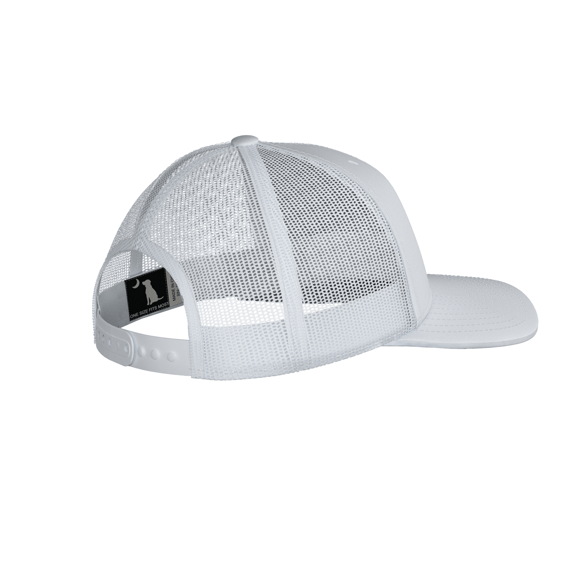Local Boy Trucker Hat - Woven Patch - WHT - Mercantile213