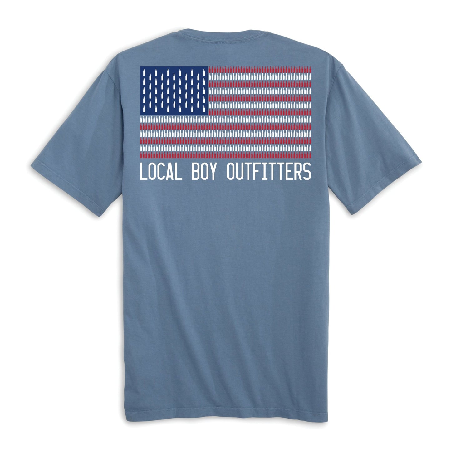 Local Boy TShirt- Bottle Flag- Slate - Mercantile213