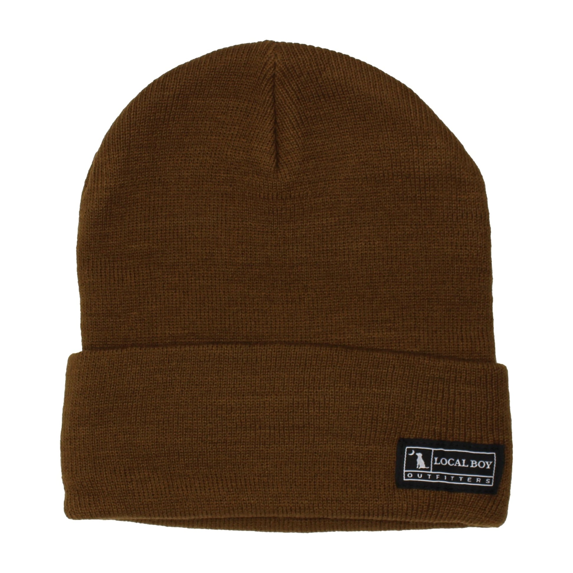 Local Boy Woven Label Beanie - Rust - Mercantile213