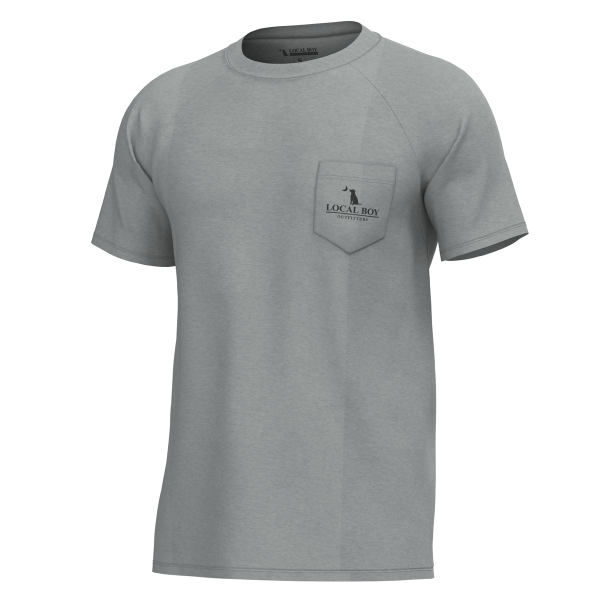 Local Boy YOUTH Heather Blend SS Crewneck- Brush Badge - Mercantile213