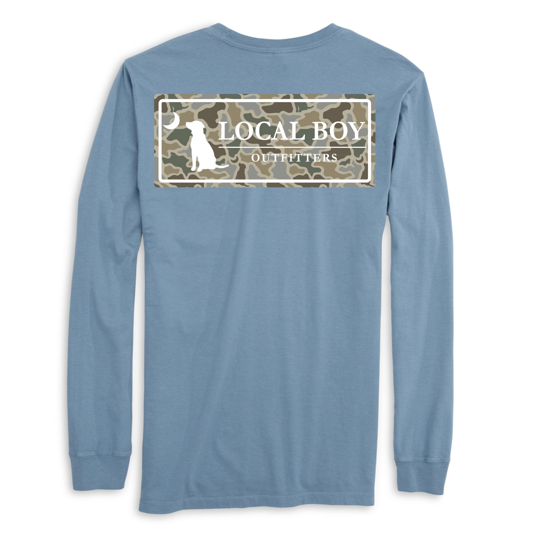 Local Boy Youth LS Tee - Sand Dog & Moon Camo Plate - SLT - Mercantile213