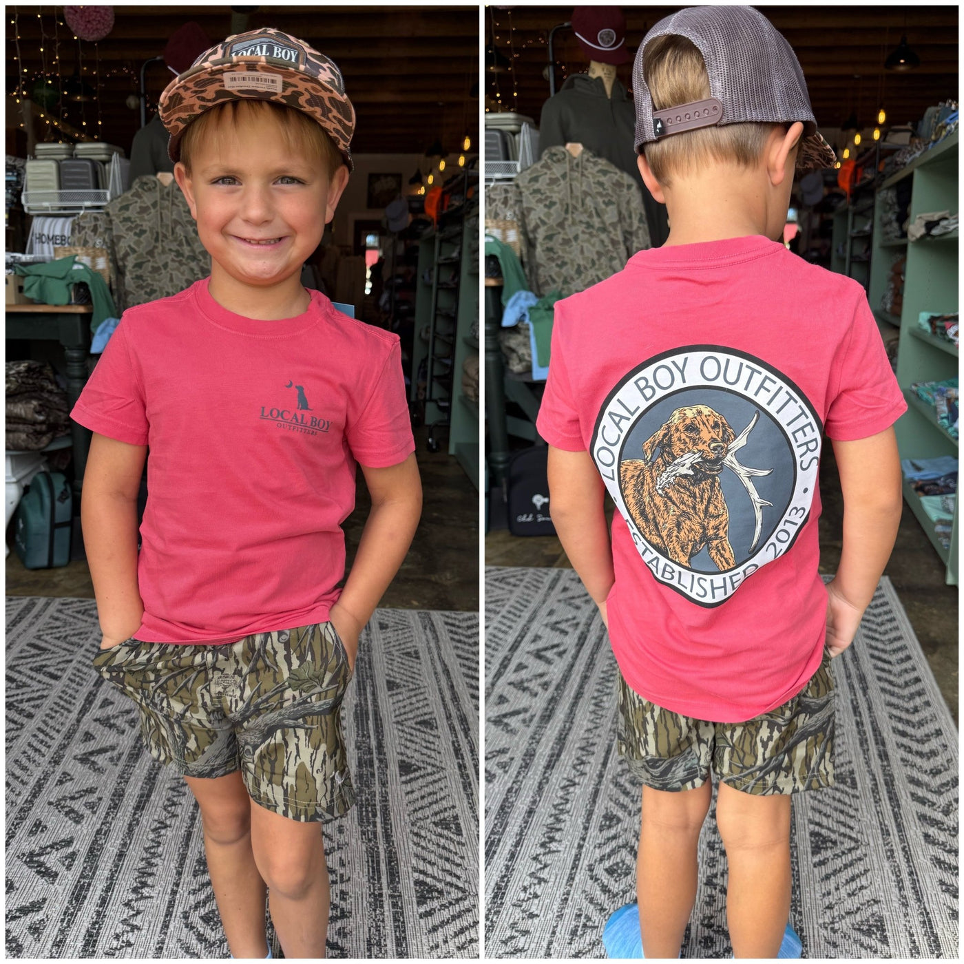 Local Boy Youth Tee - Antler Retrieve - BRC - Mercantile213