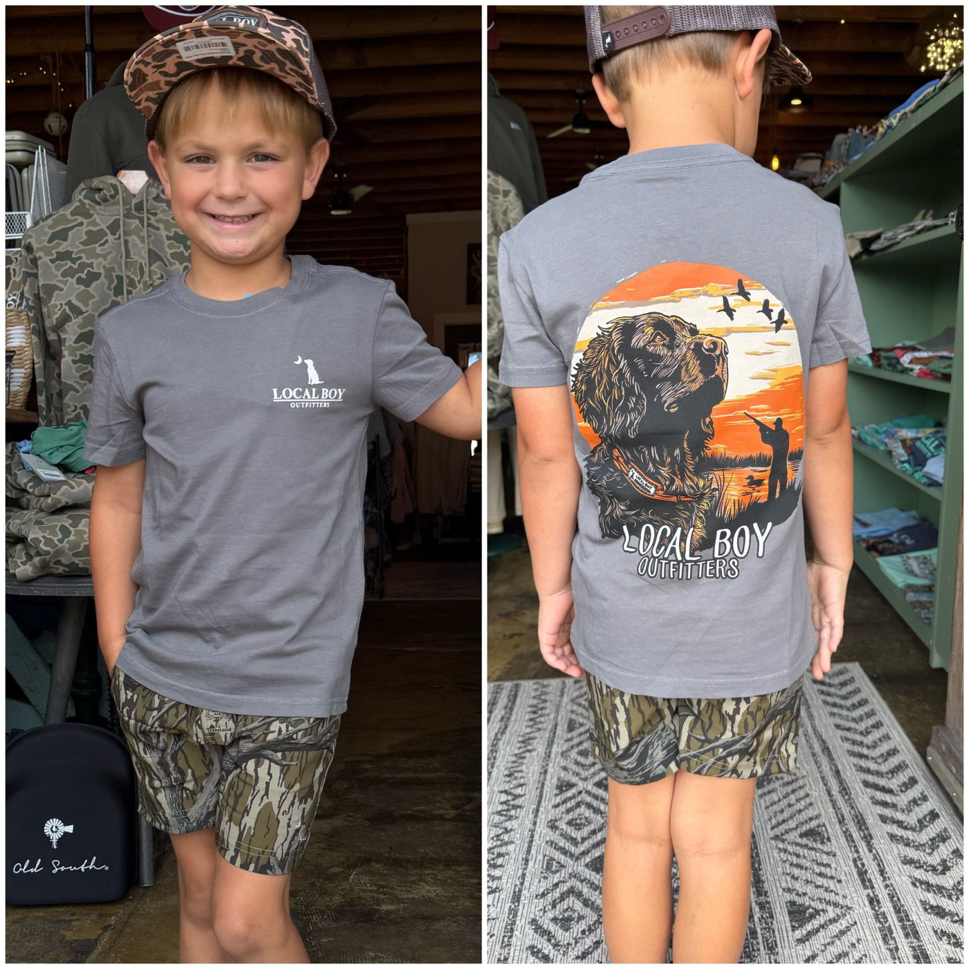 Local Boy Youth Tee - Boykin Dream - GRY - Mercantile213