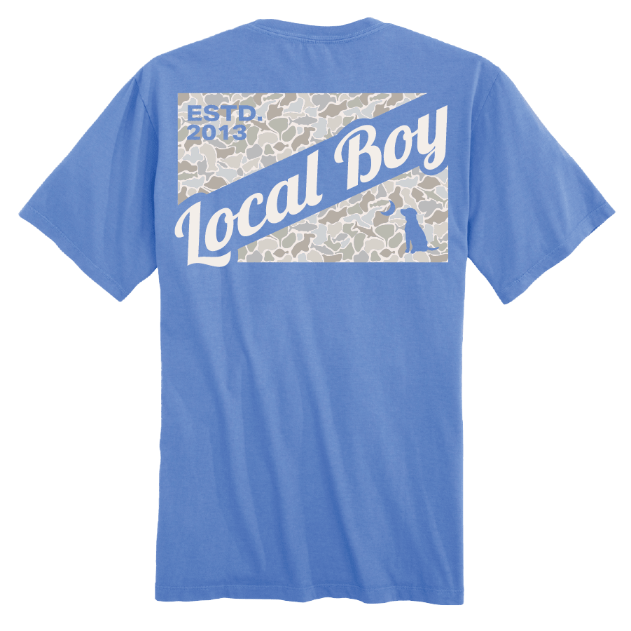Local Boy Youth Tee - Camo Flag Saltwater - MAR - Mercantile213