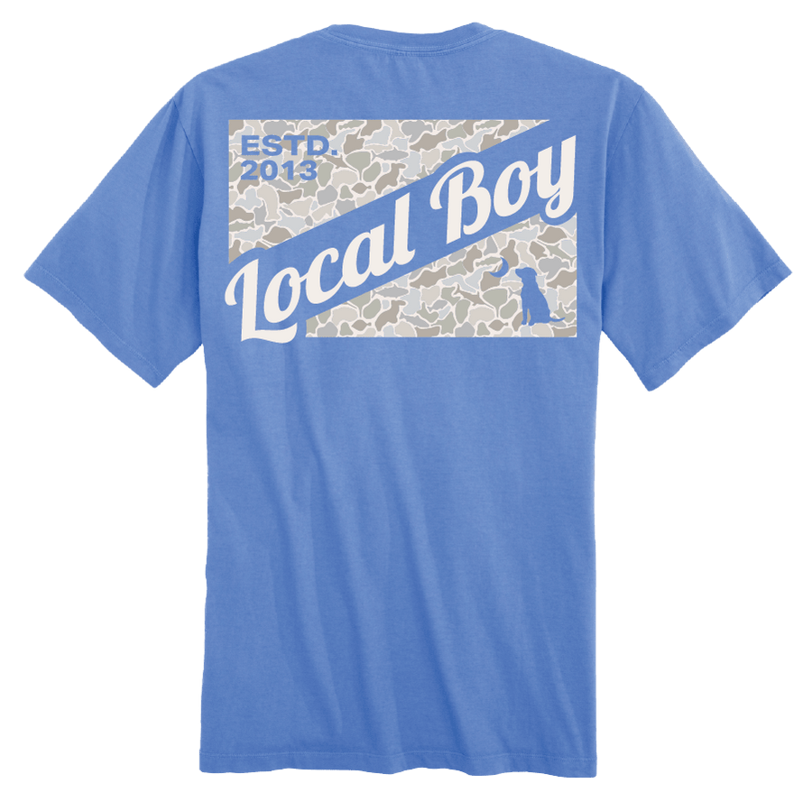 Local Boy Youth Tee - Camo Flag Saltwater - MAR - Mercantile213