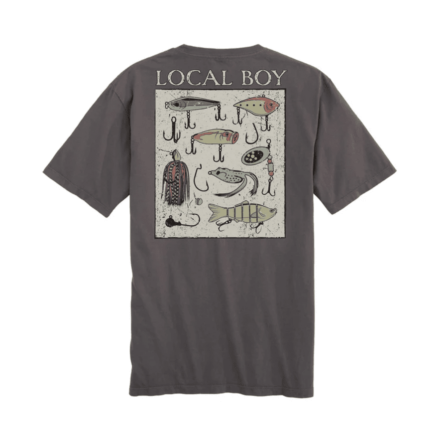 Local Boy Youth Tee - Tackle Box - GRY - Mercantile213