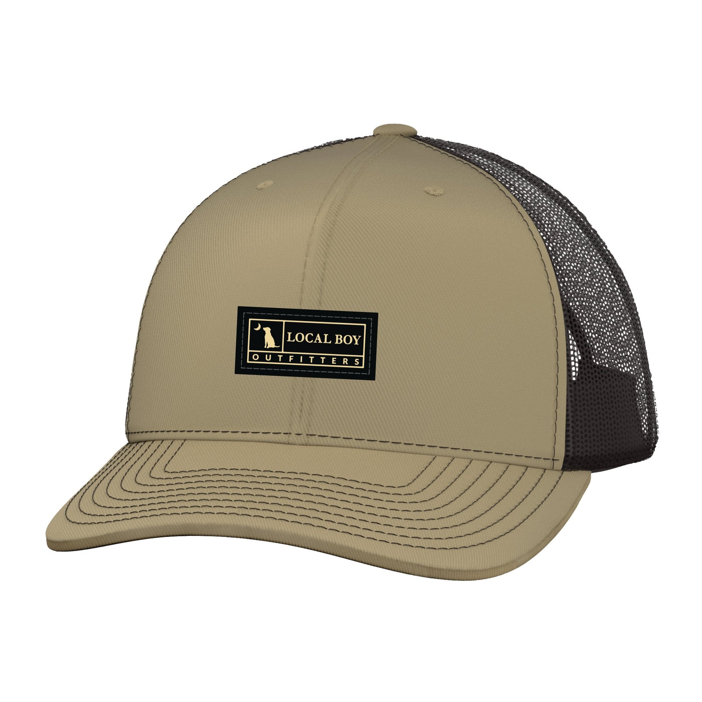 Local Boy Youth Woven Label Trucker Hat - KHC - Mercantile213