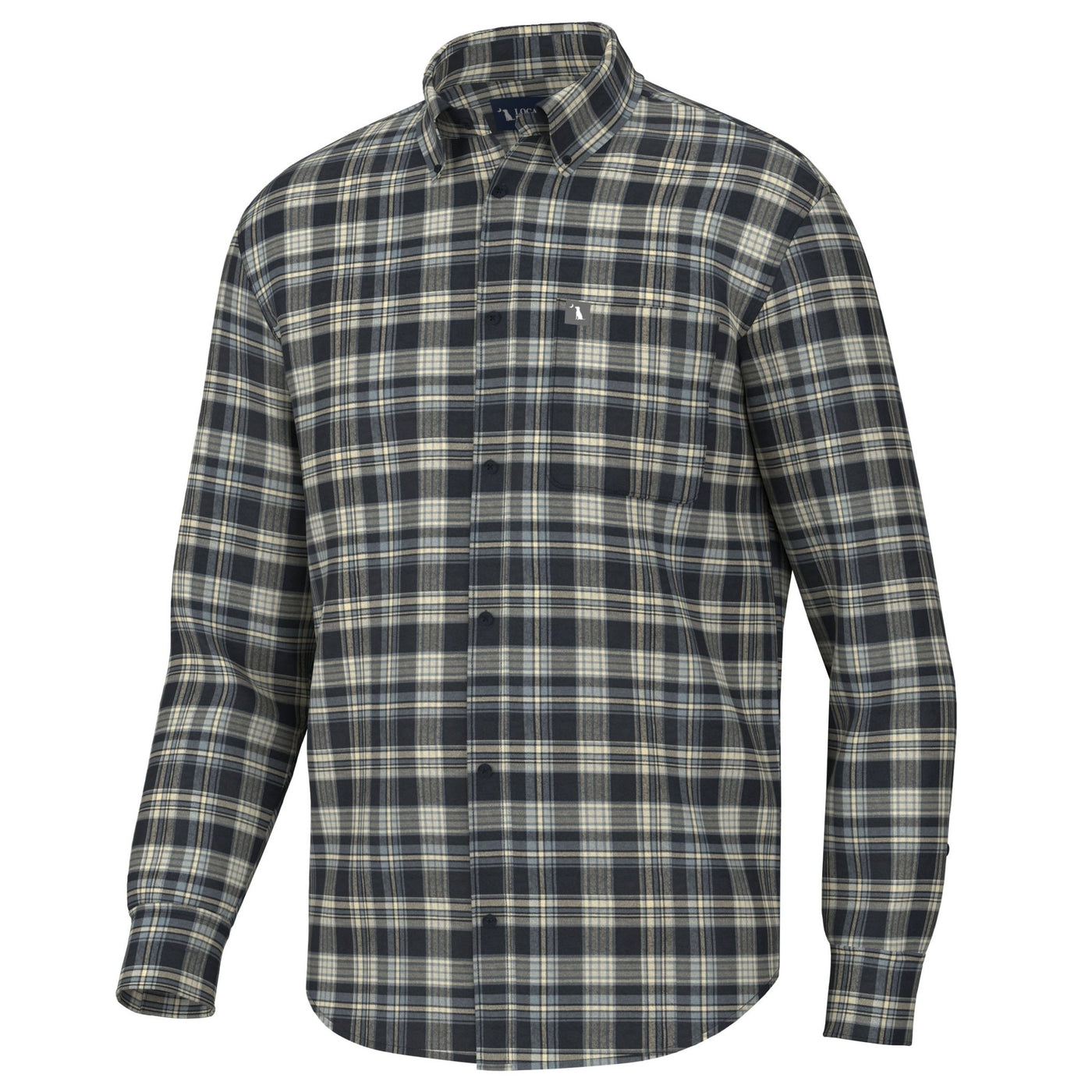 Local Boy Ziegler Stretch Flannel - NVYT - Mercantile213