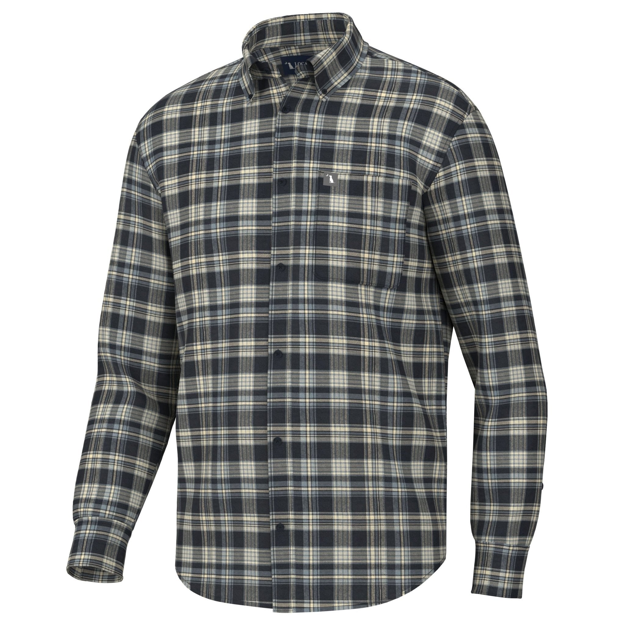 Local Boy Ziegler Stretch Flannel - NVYT - Mercantile213