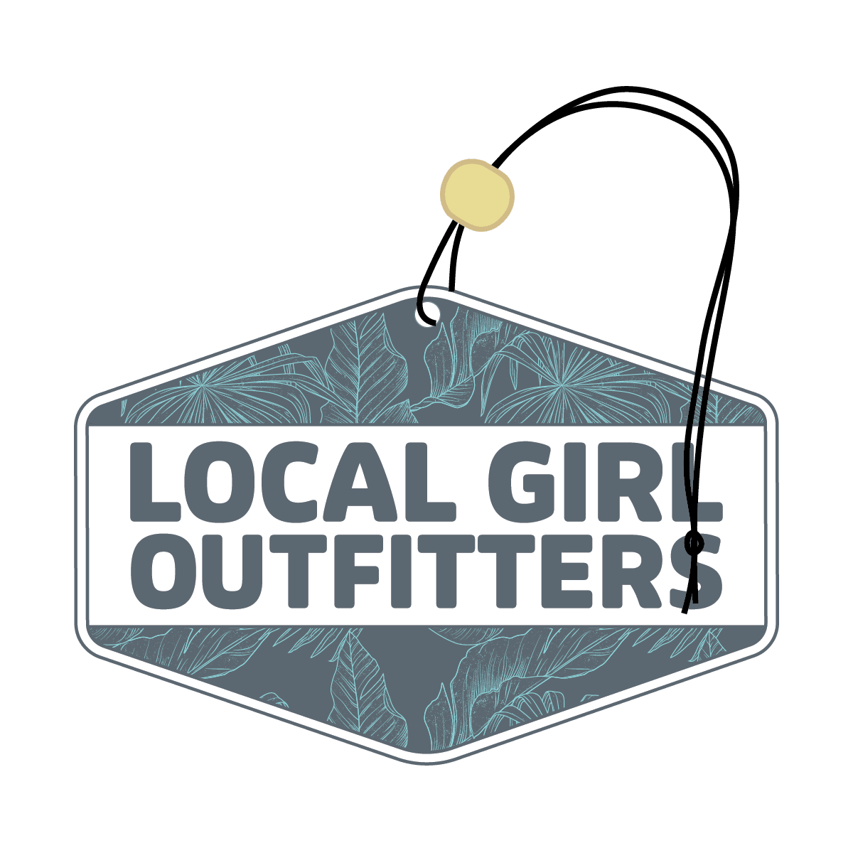 Local Girl Air Freshener - Blue Tropics Diamond Crest - Mercantile213