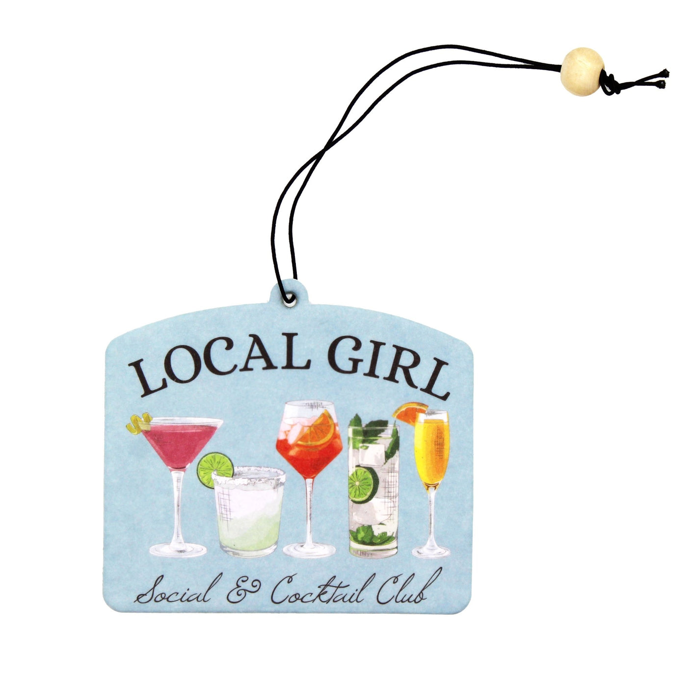 Local Girl Air Freshener - Social & Cocktail Club - Mercantile213