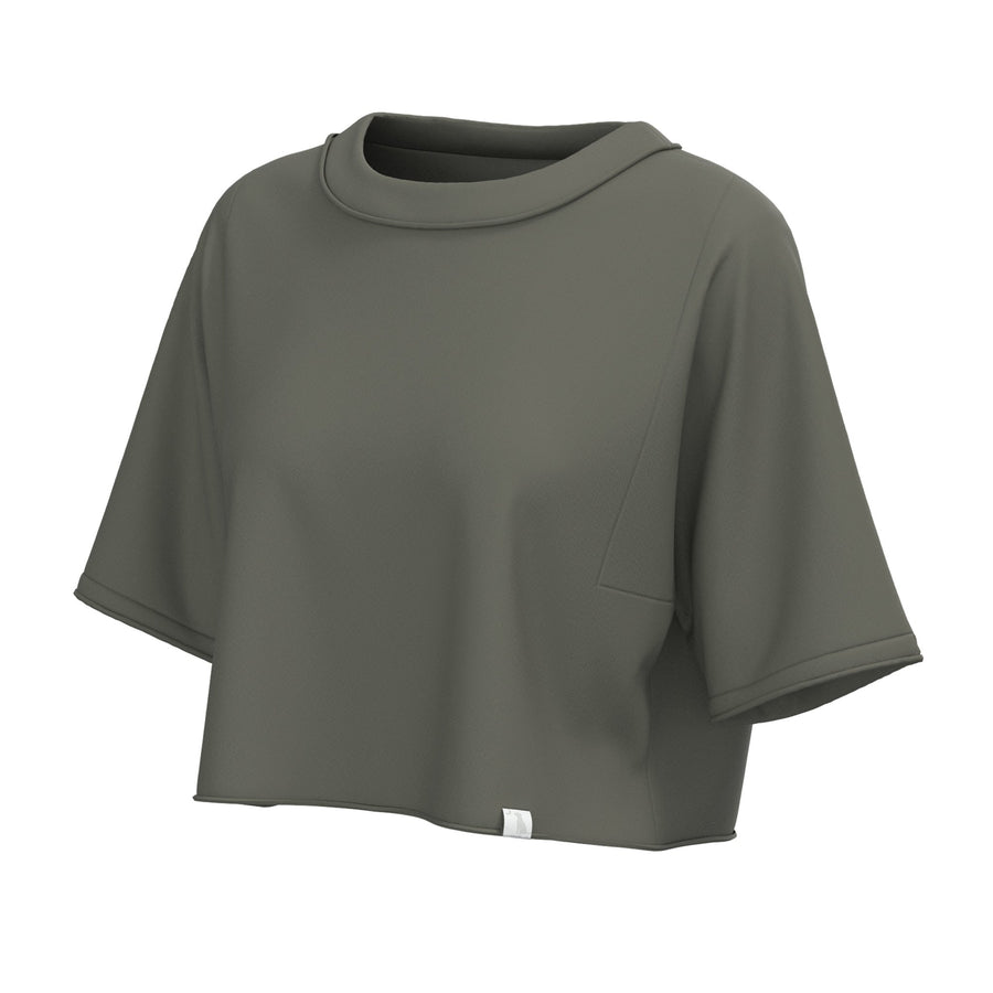 Local Girl Boxy Crop Tee- OLV - Mercantile213