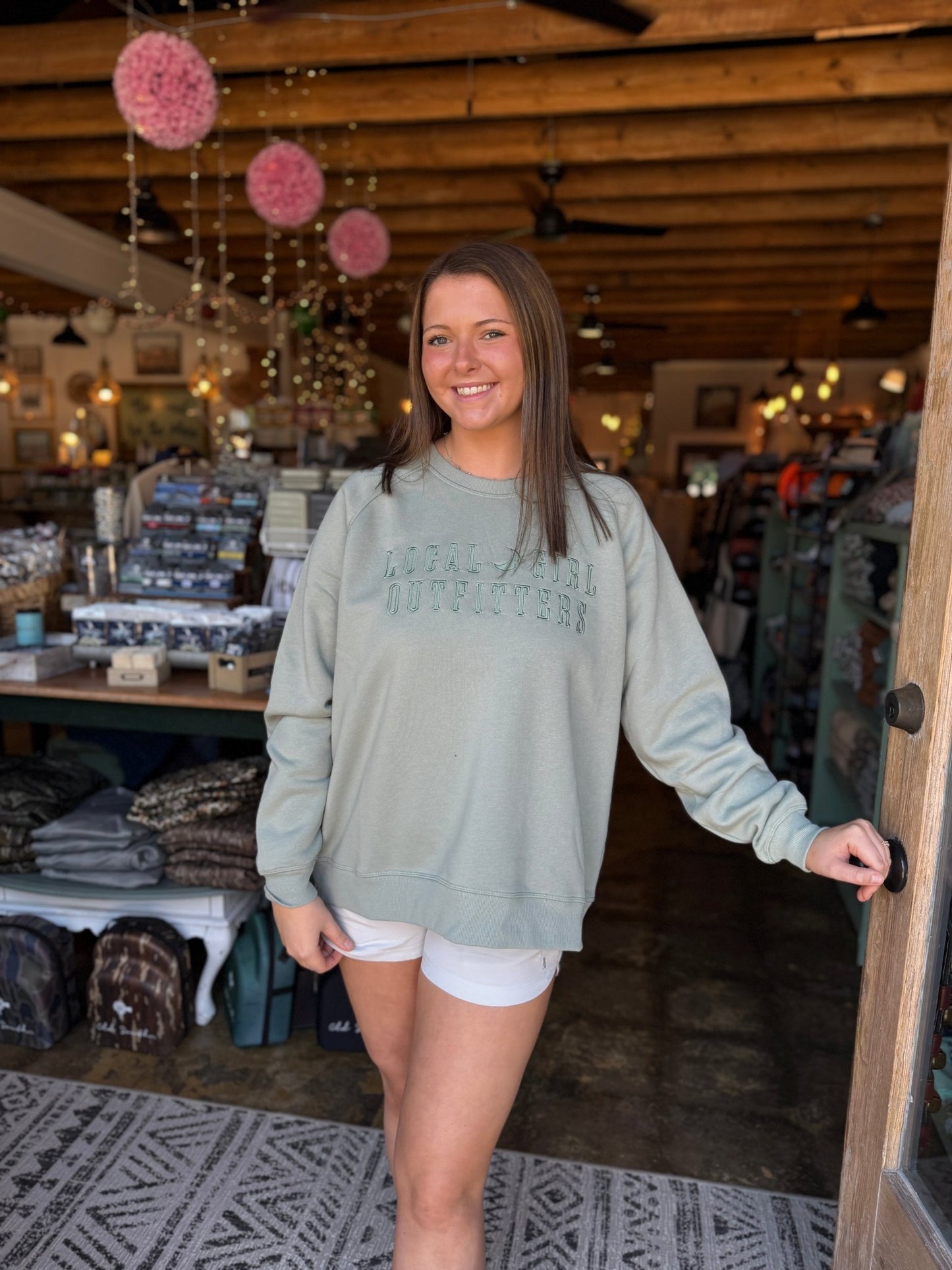 Local Girl Cotton Crewneck Sweatshirt - SGE - Mercantile213
