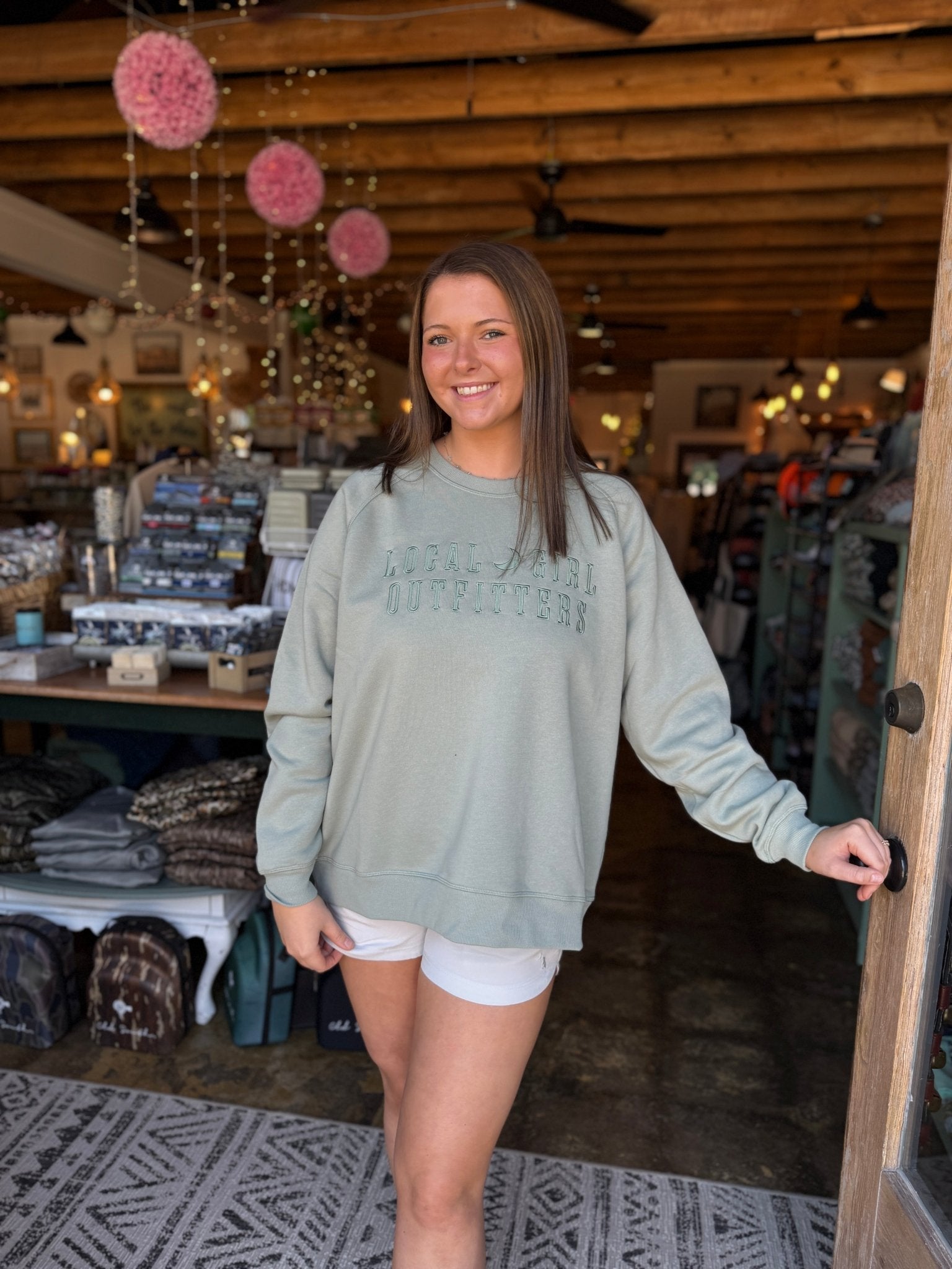 Local Girl Cotton Crewneck Sweatshirt - SGE - Mercantile213