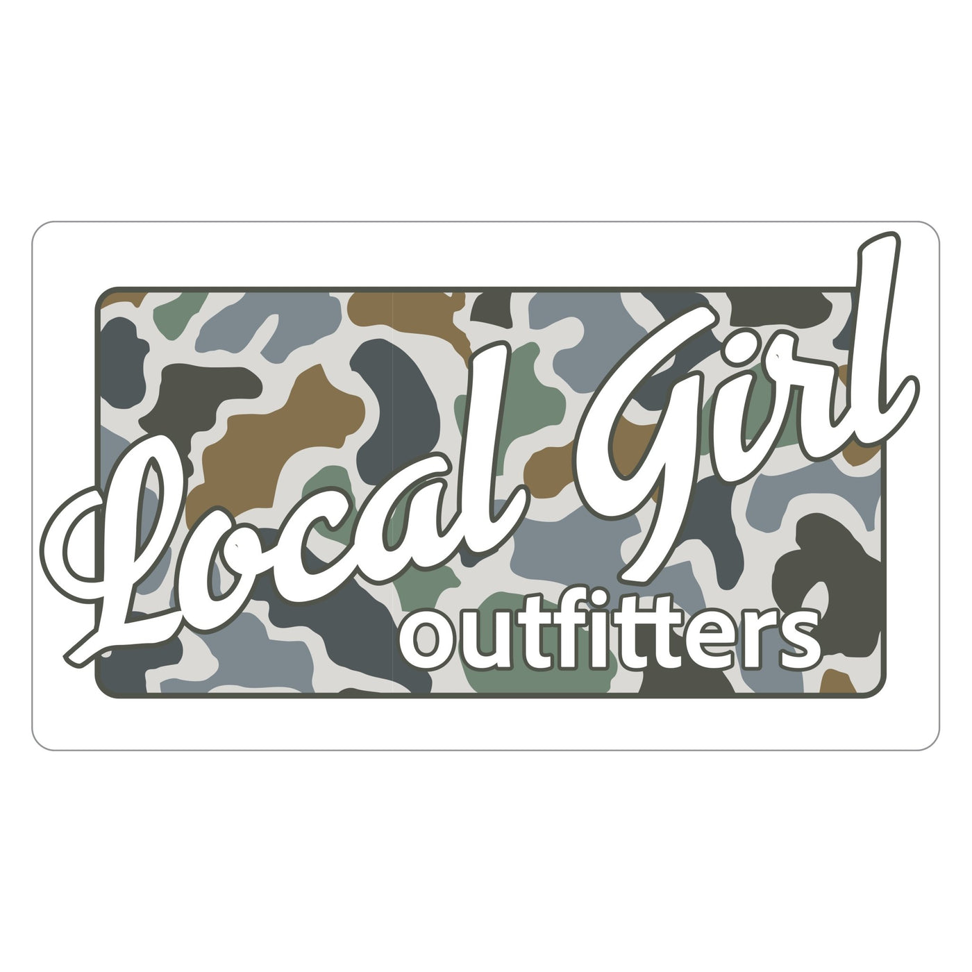 Local Girl Decal - LCF Bluff Plate - Mercantile213