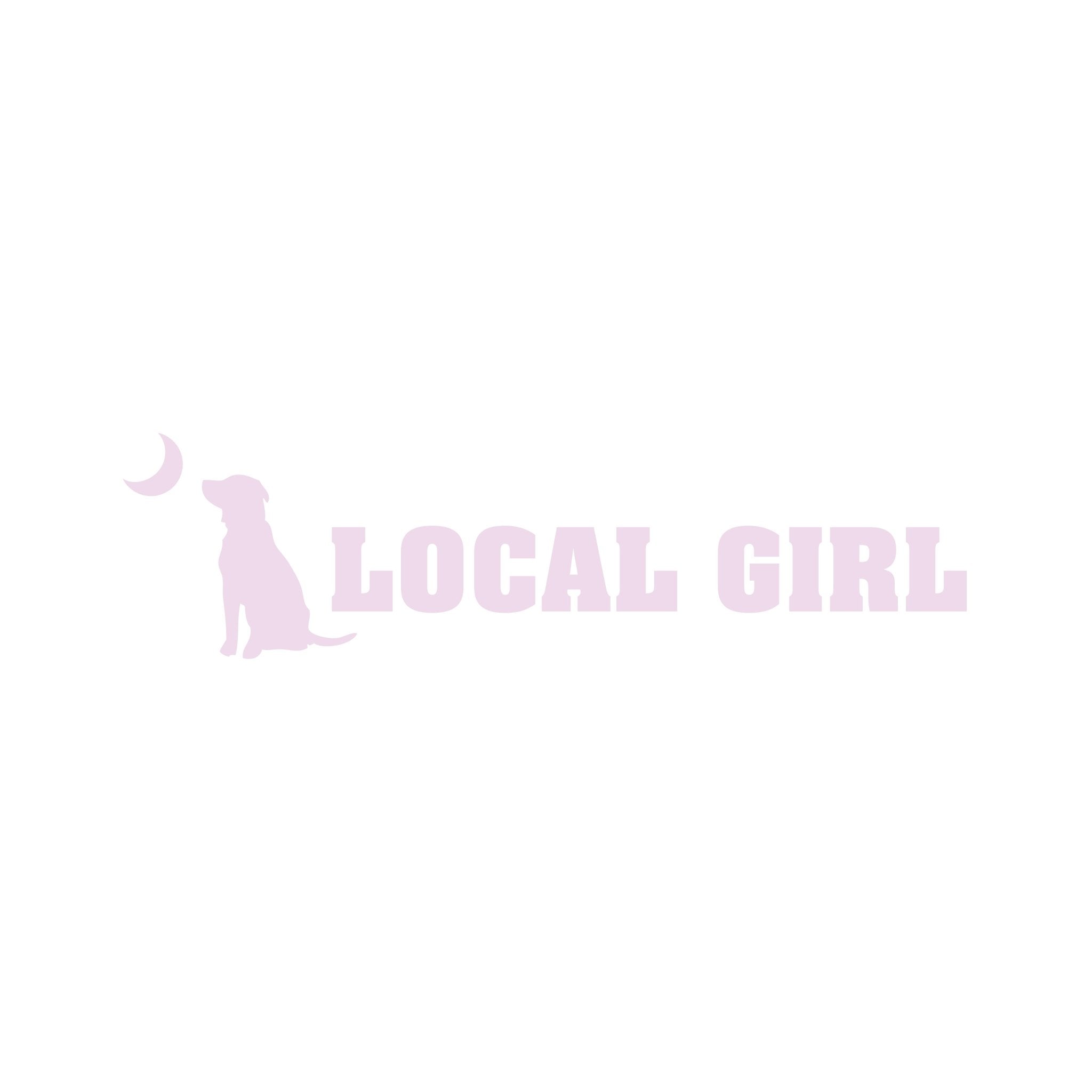 Local Girl Decal - Pink Logo - Mercantile213